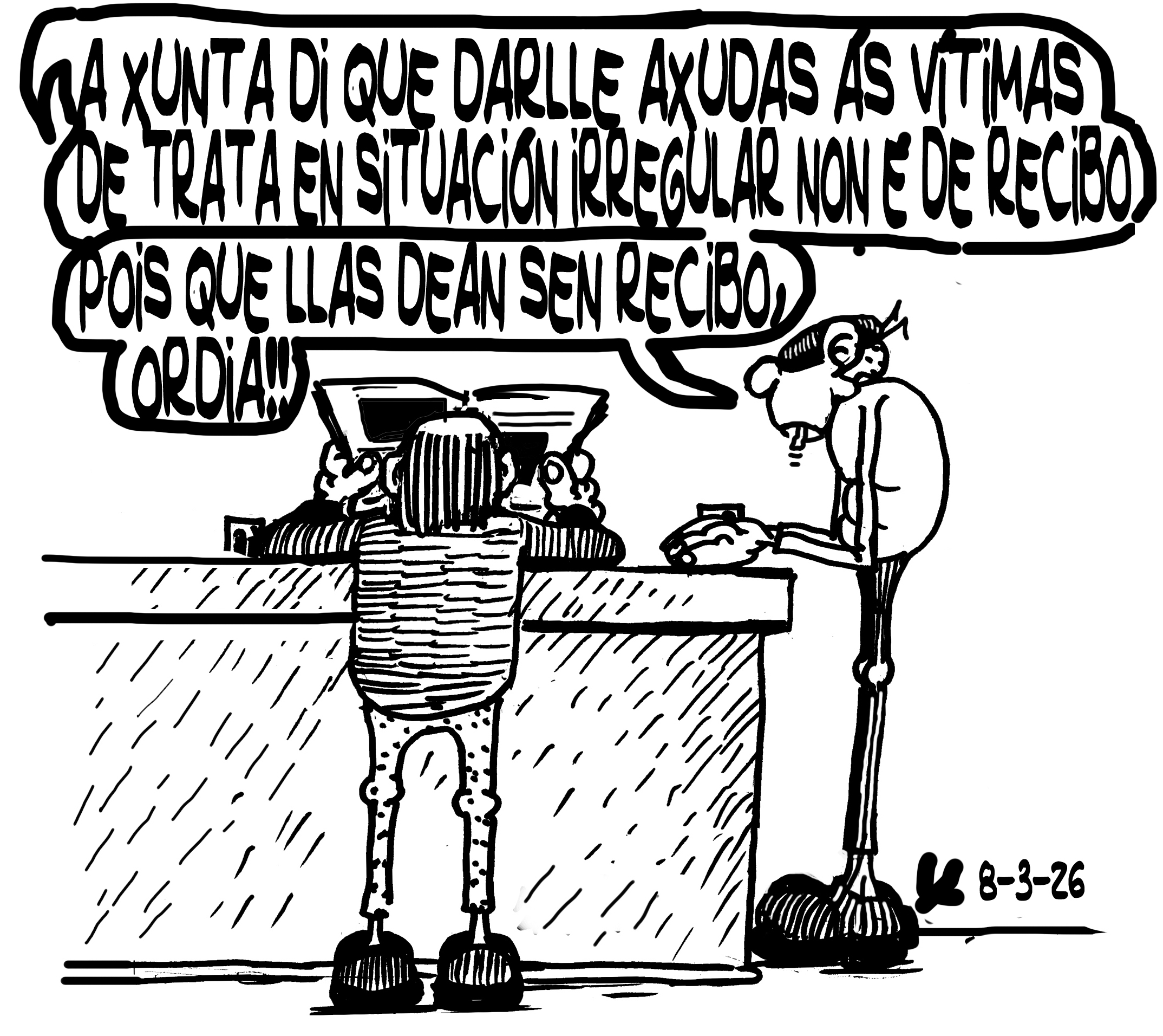 Viñeta de O Carrabouxo do 8 de marzo de 2026