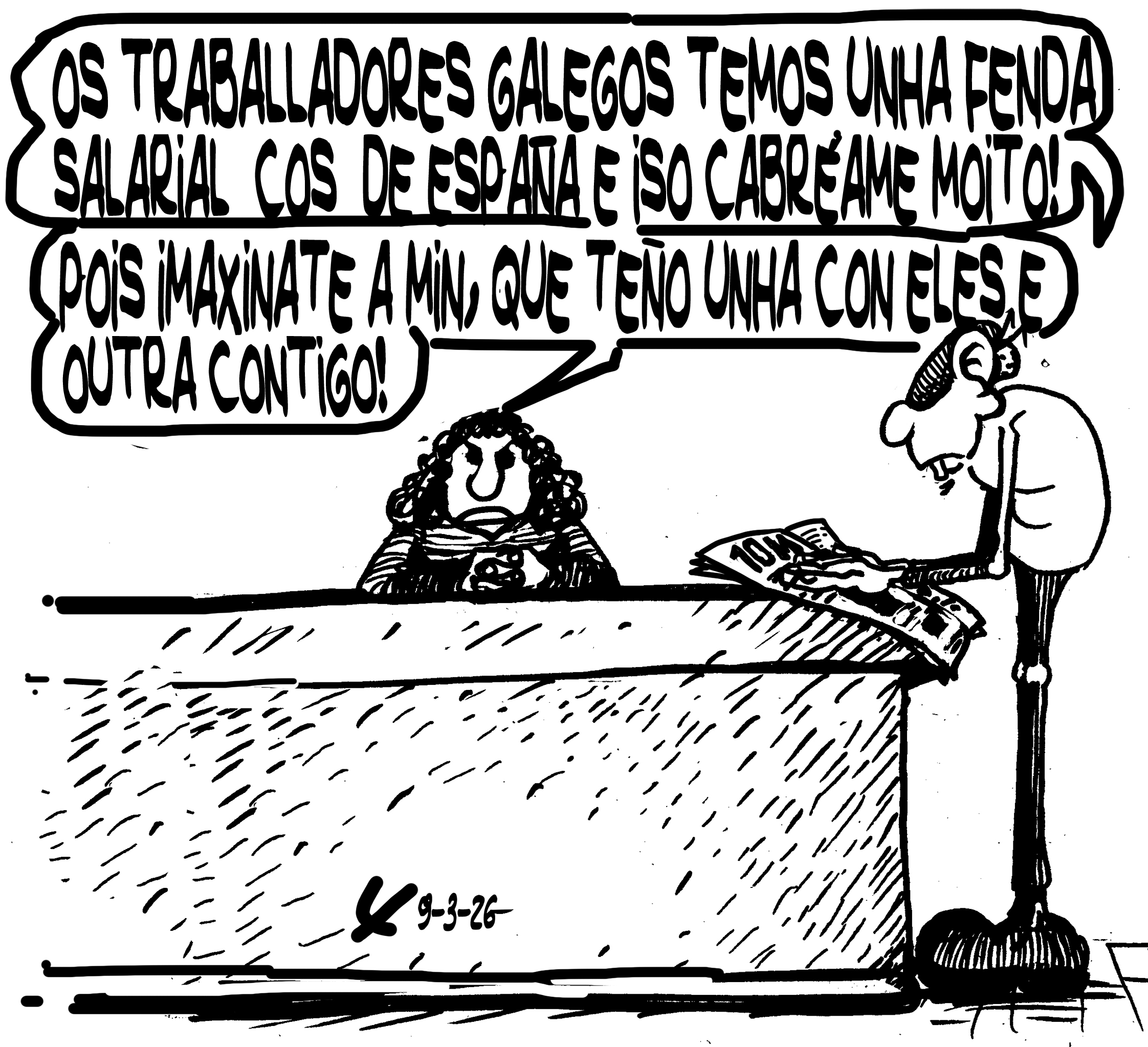Viñeta de O Carrabouxo do 9 de marzo de 2026