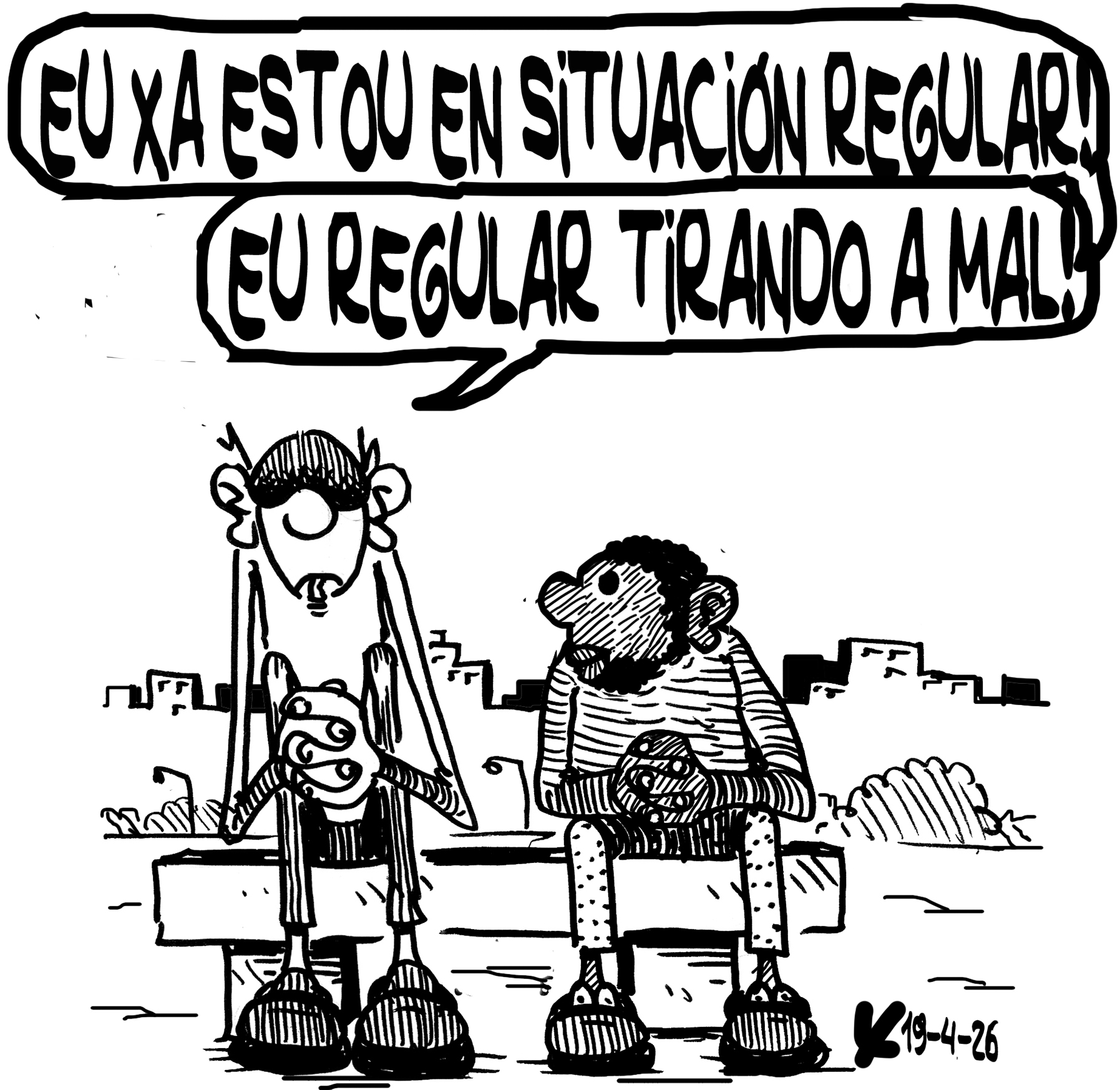 Viñeta de O Carrabouxo do 19 de abril de 2026