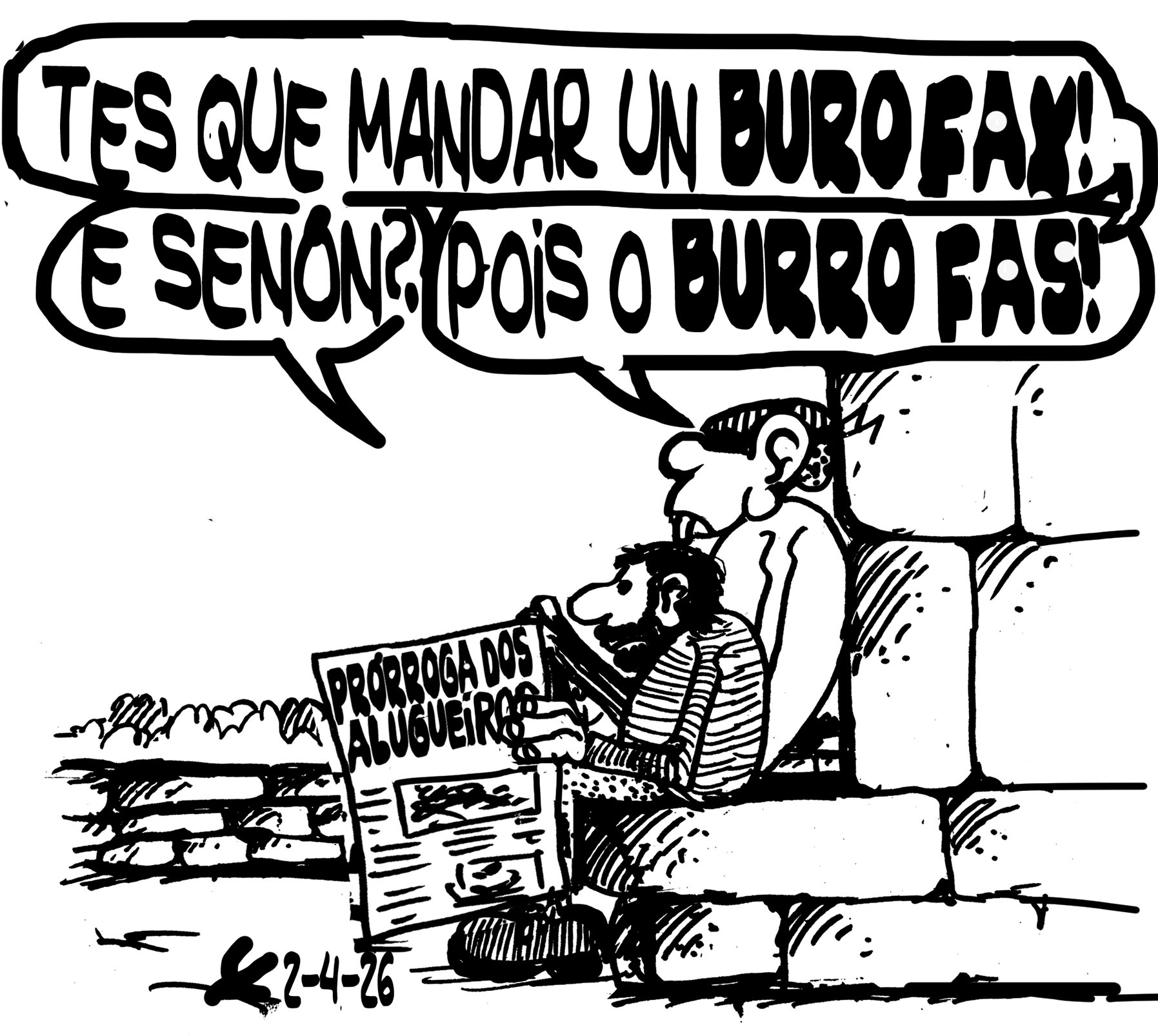 Viñeta de O Carrabouxo do 2 de abril de 2026