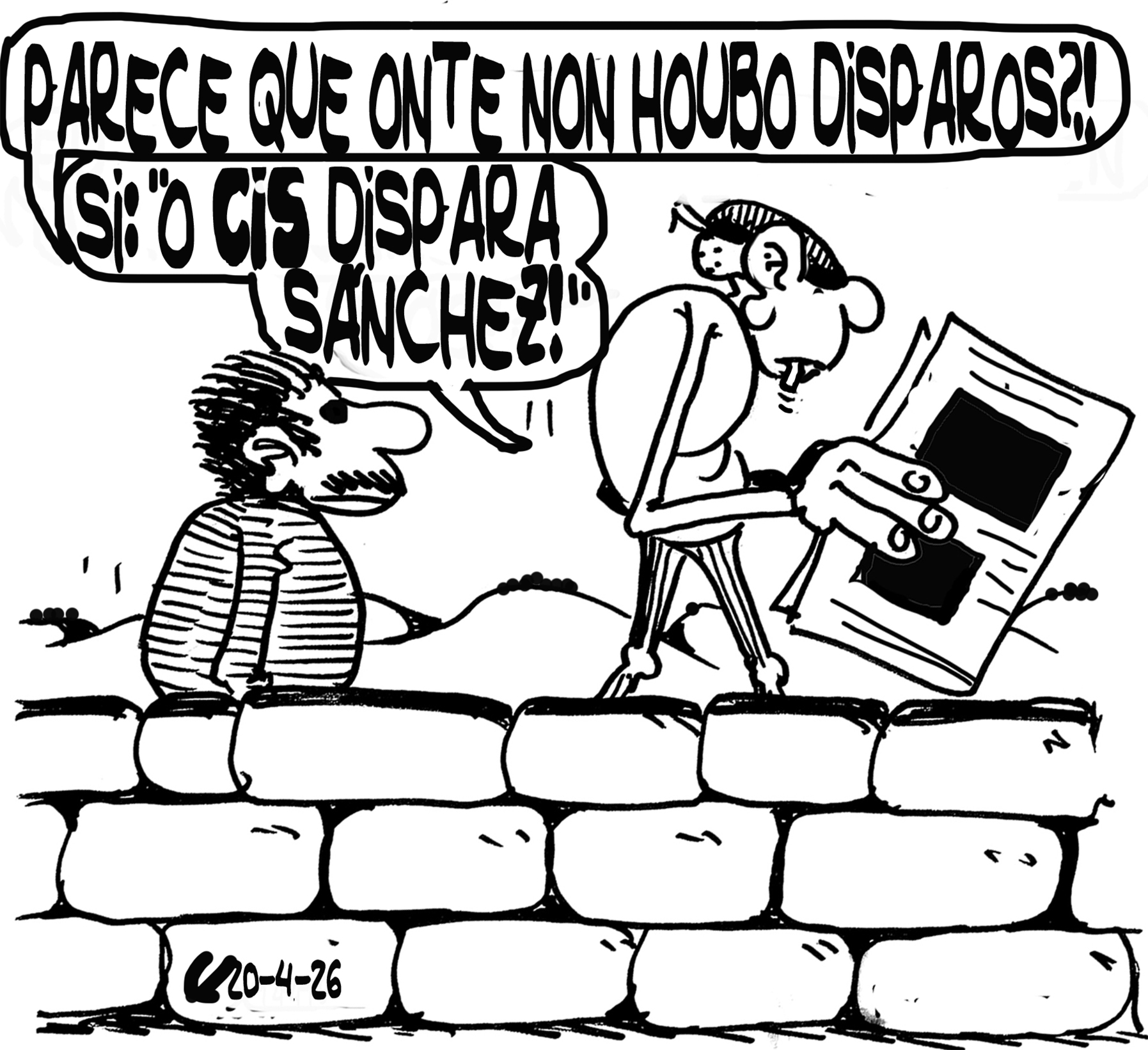 Viñeta de O Carrabouxo do 20 de abril de 2026