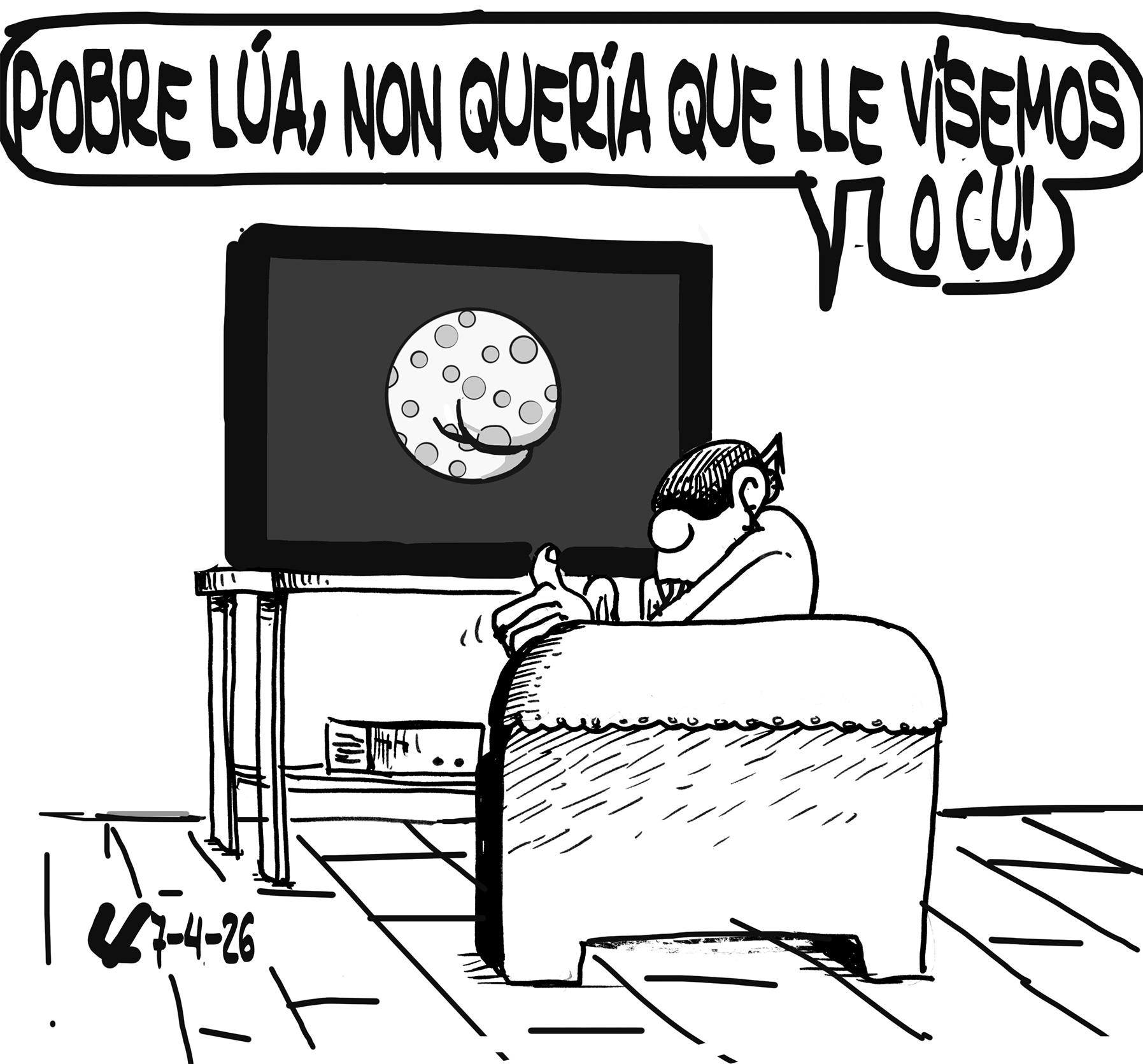 Viñeta de O Carrabouxo do 7 de abril de 2026