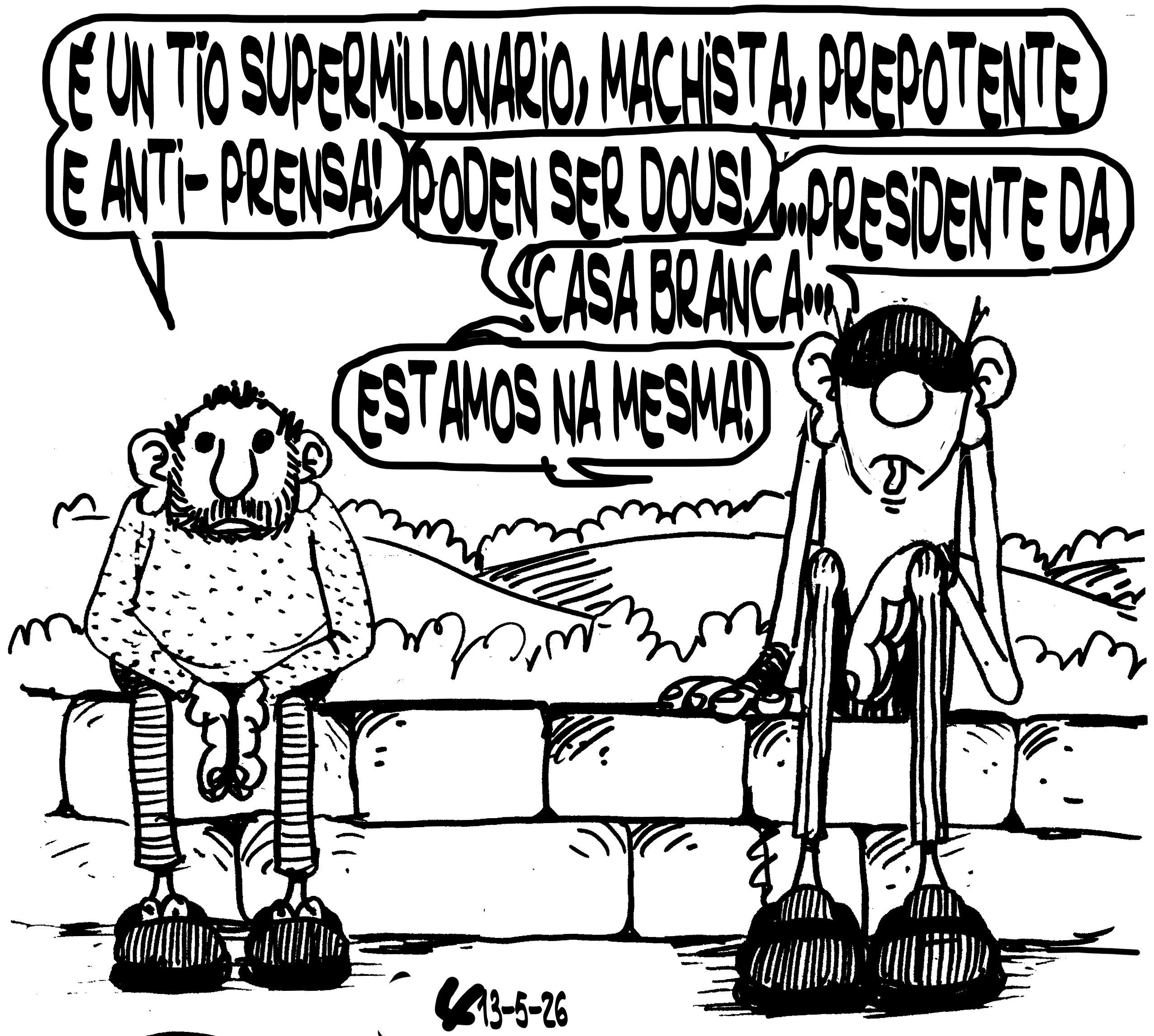 Viñeta de O Carrabouxo do 13 de maio de 2026
