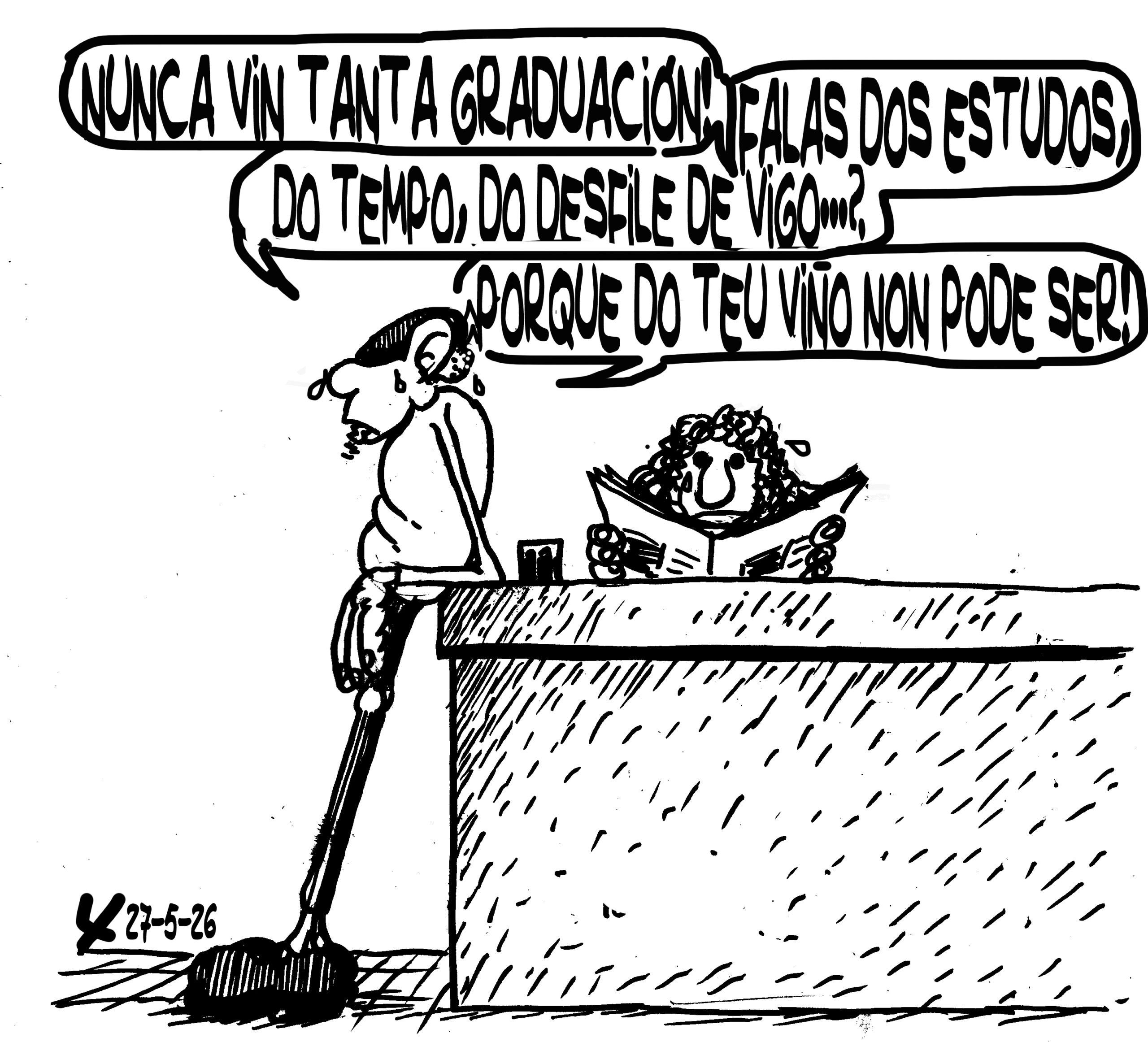 Viñeta de O Carrabouxo do 27 de maio de 2026