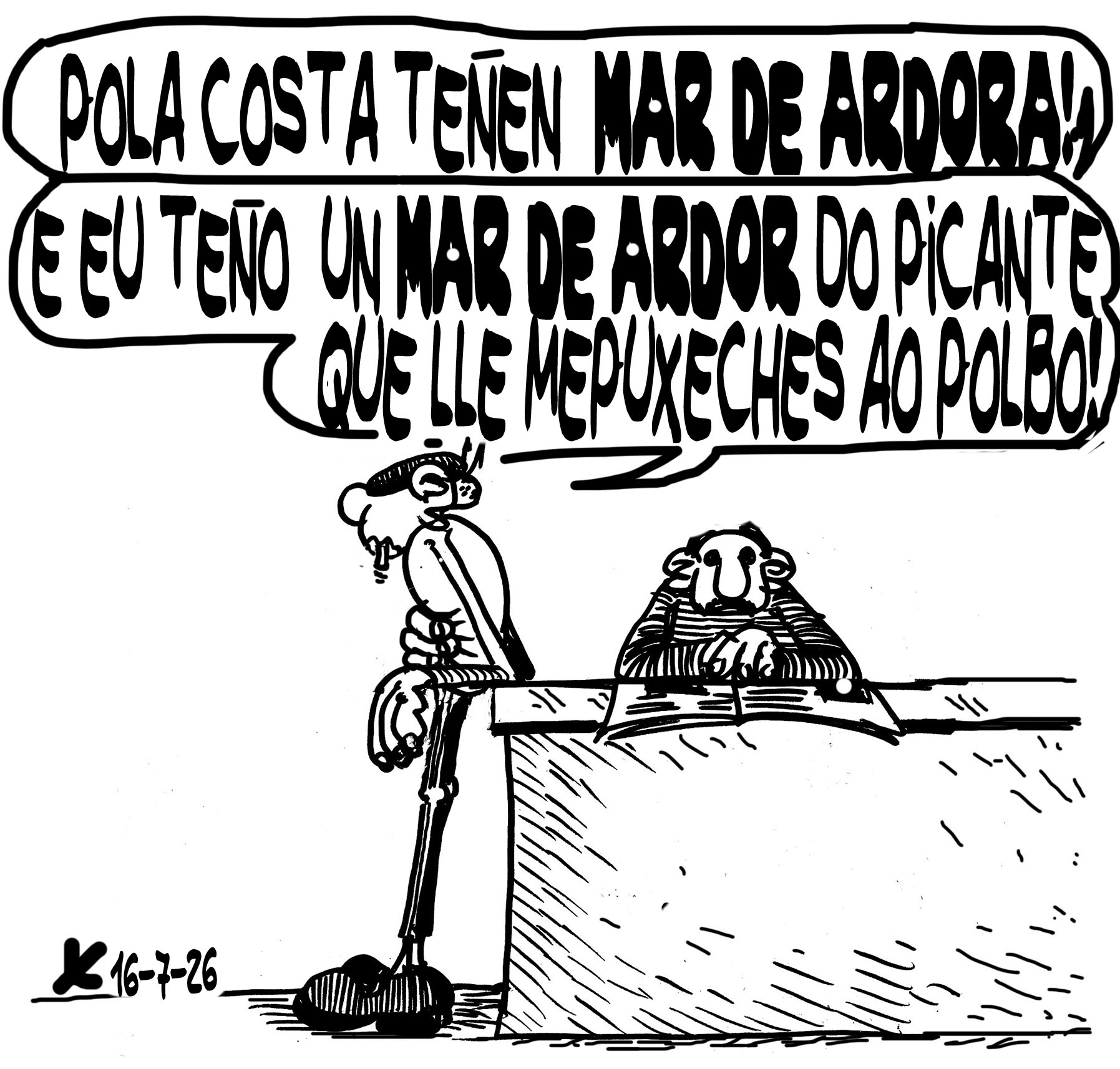 Viñeta de O Carrabouxo do 16 de xullo de 2026