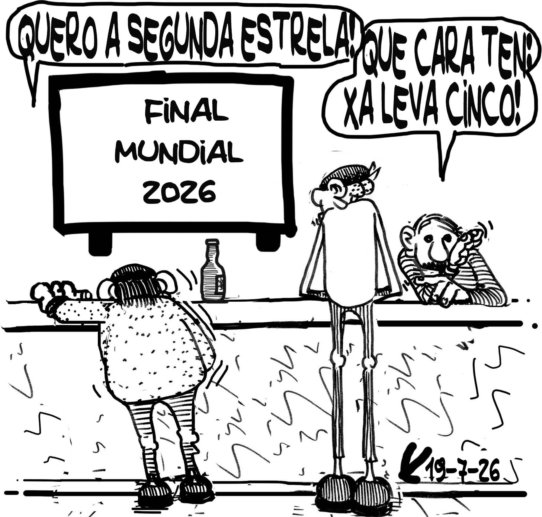 Viñeta de O Carrabouxo do 19 de xullo de 2026