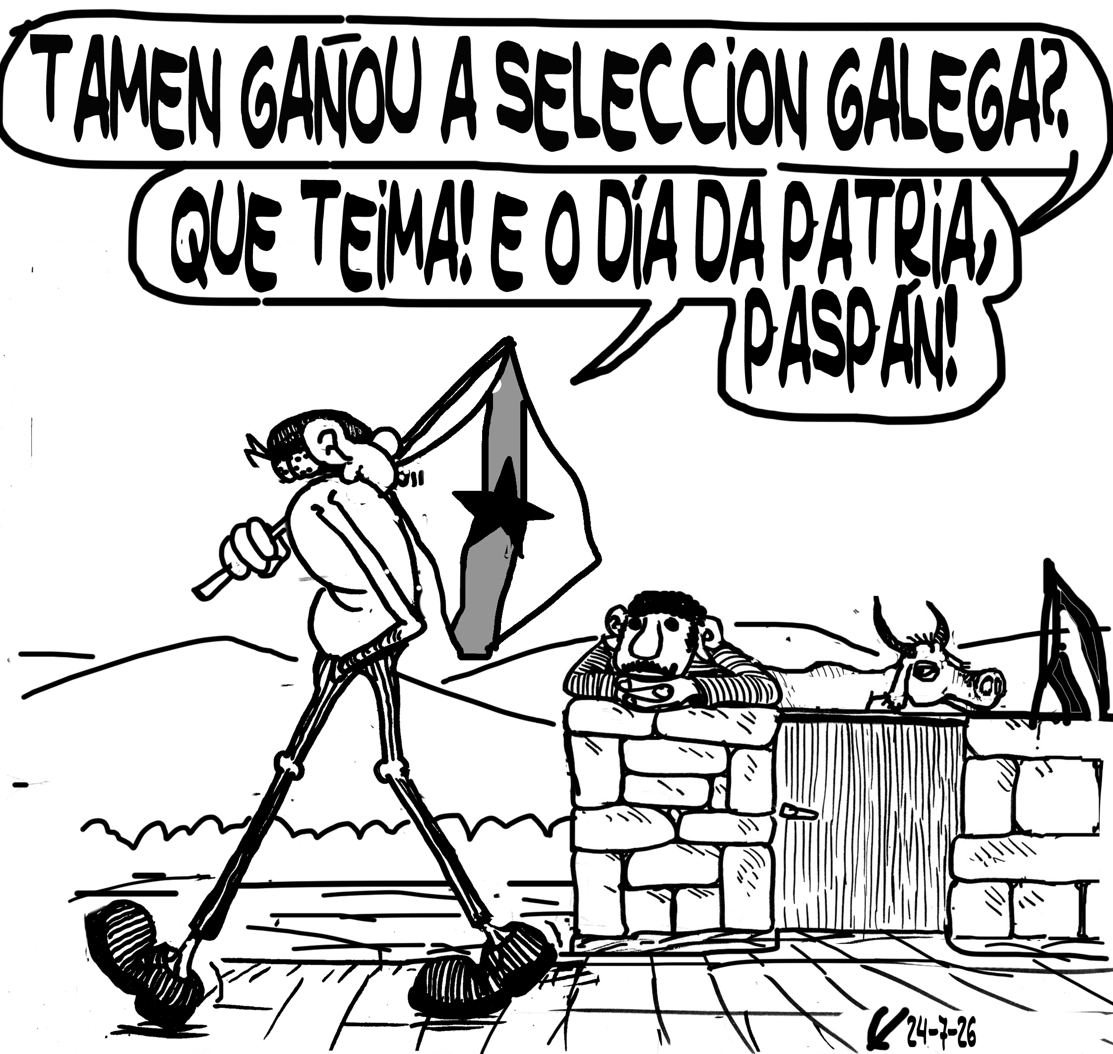 Viñeta de O Carrabouxo do 24 de xullo de 2026