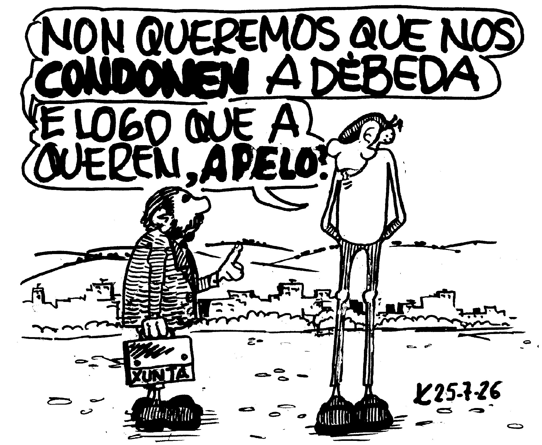 Viñeta de O Carrabouxo do 25 de xullo de 2026