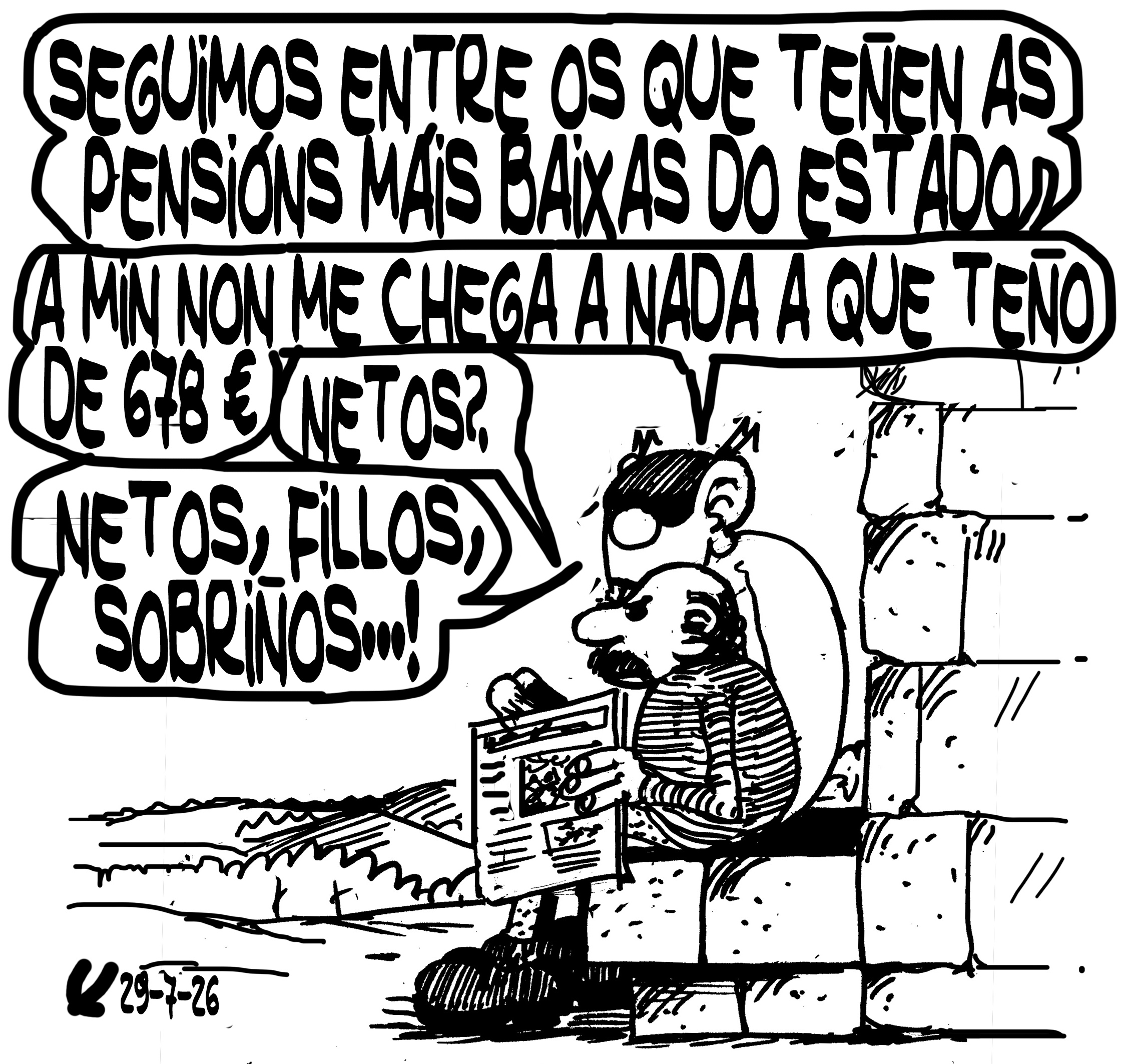 Viñeta de O Carrabouxo do 29 de xullo de 2026