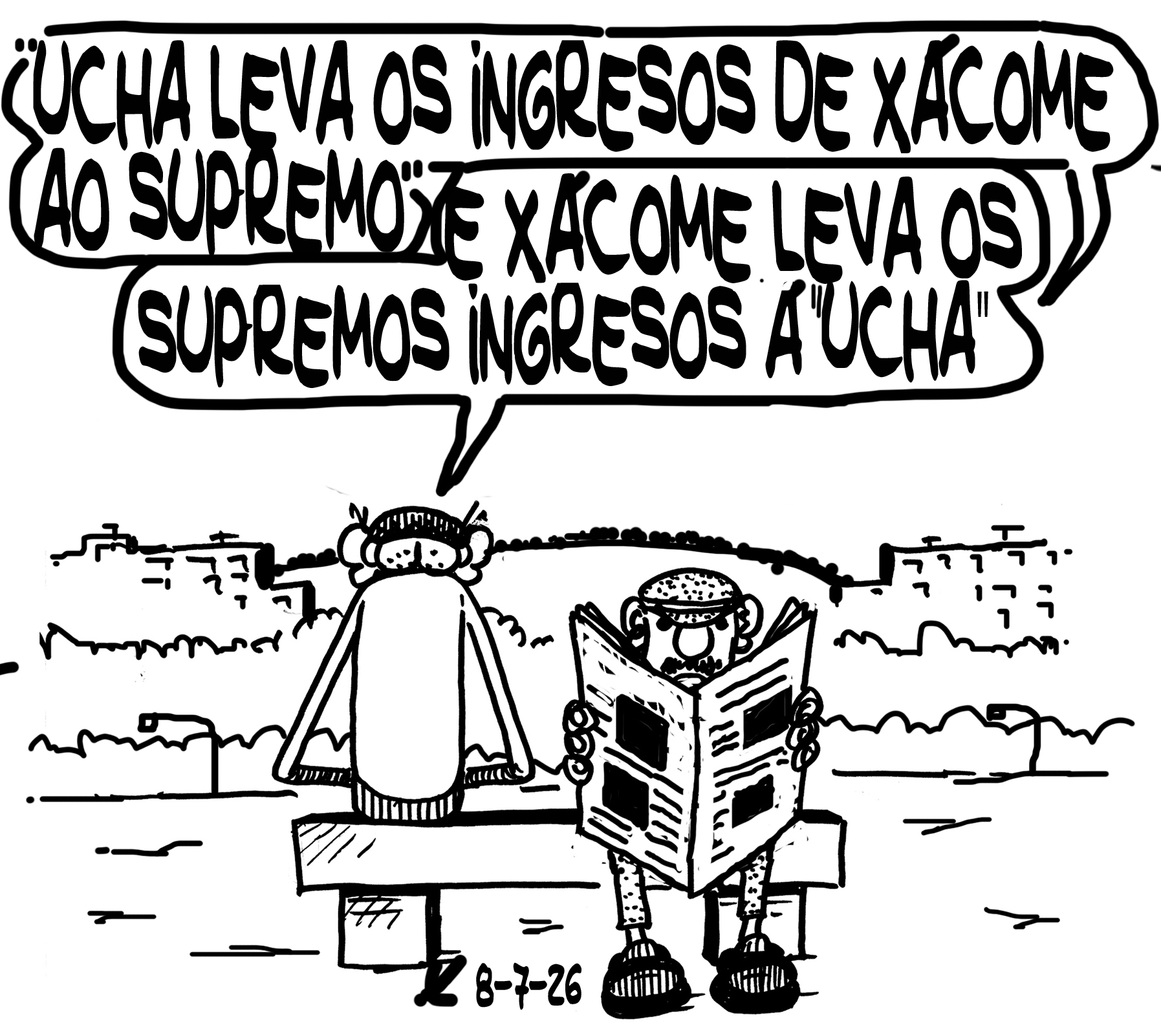 Viñeta de O Carrabouxo do 8 de xullo de 2026