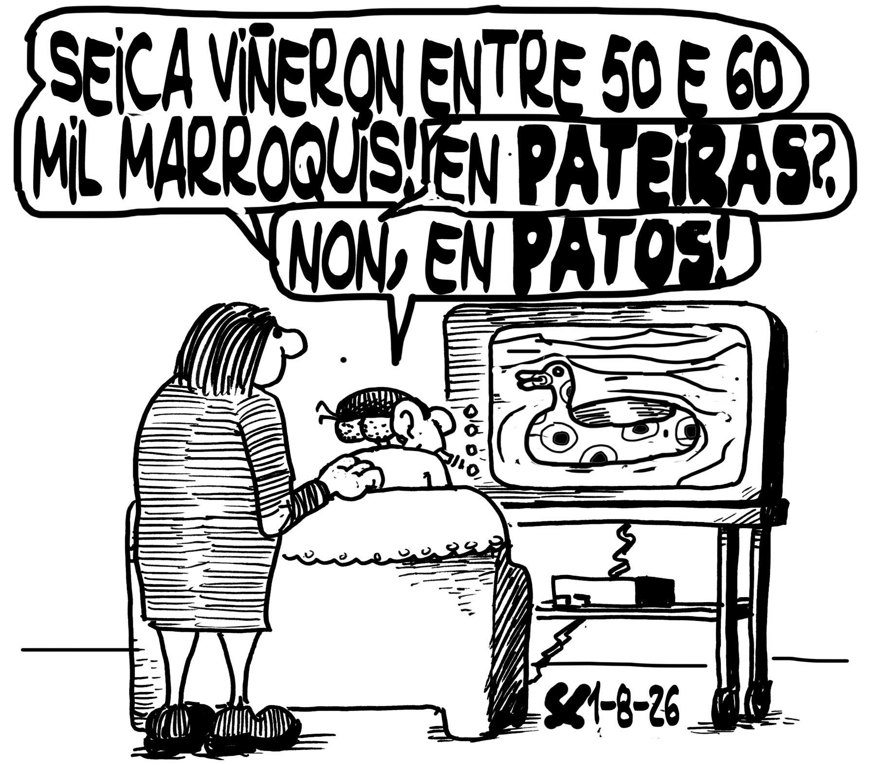 Viñeta de O Carrabouxo do 1 de agosto de 2026