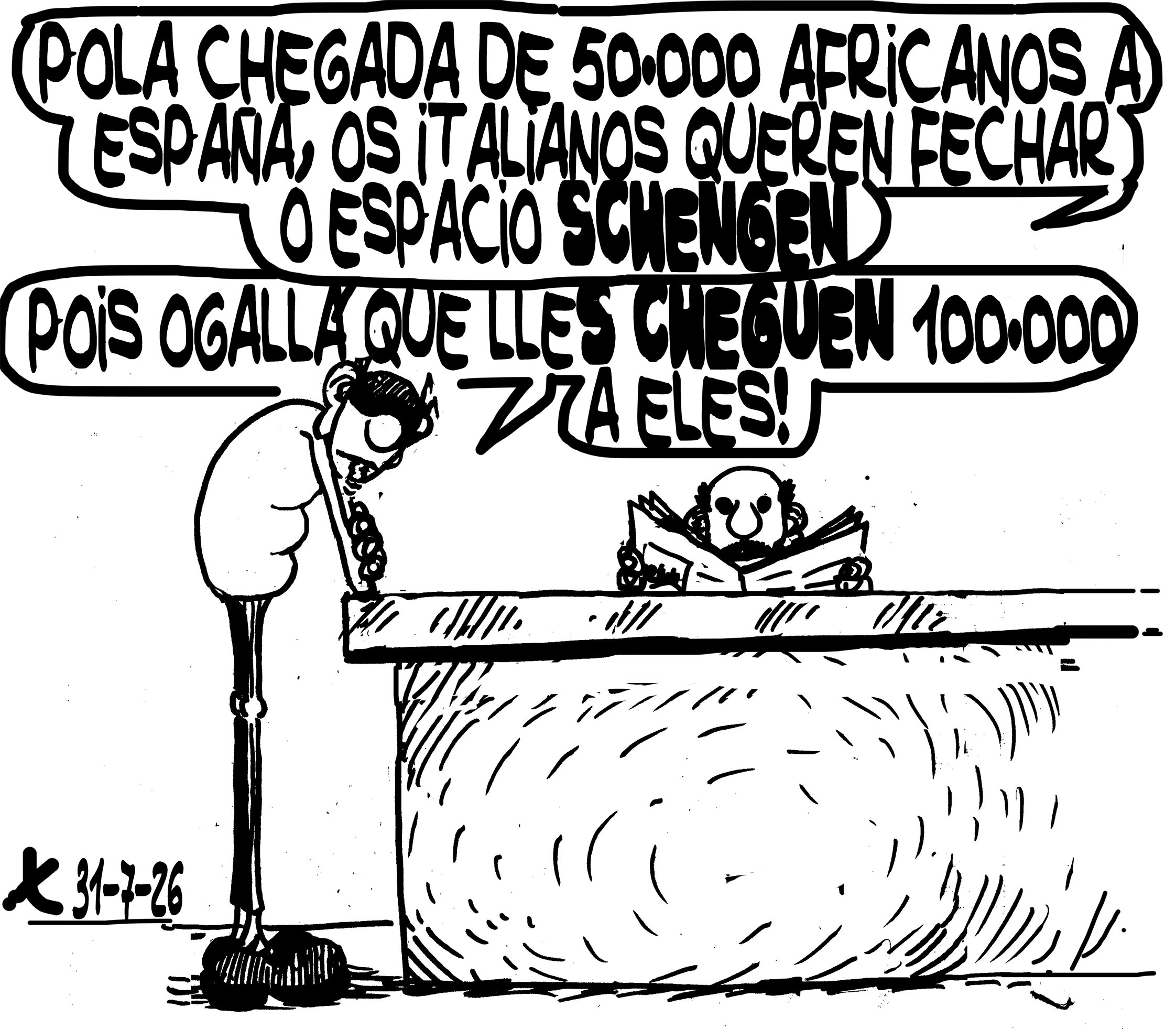 Viñeta de O Carrabouxo do 31 de xullo de 2026