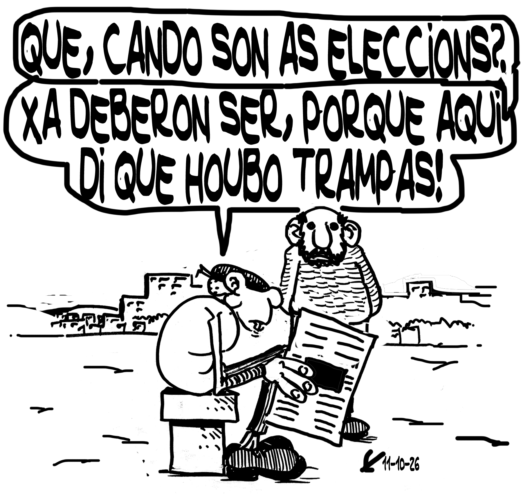 Viñeta de O Carrabouxo do 11 de outubro de 2026