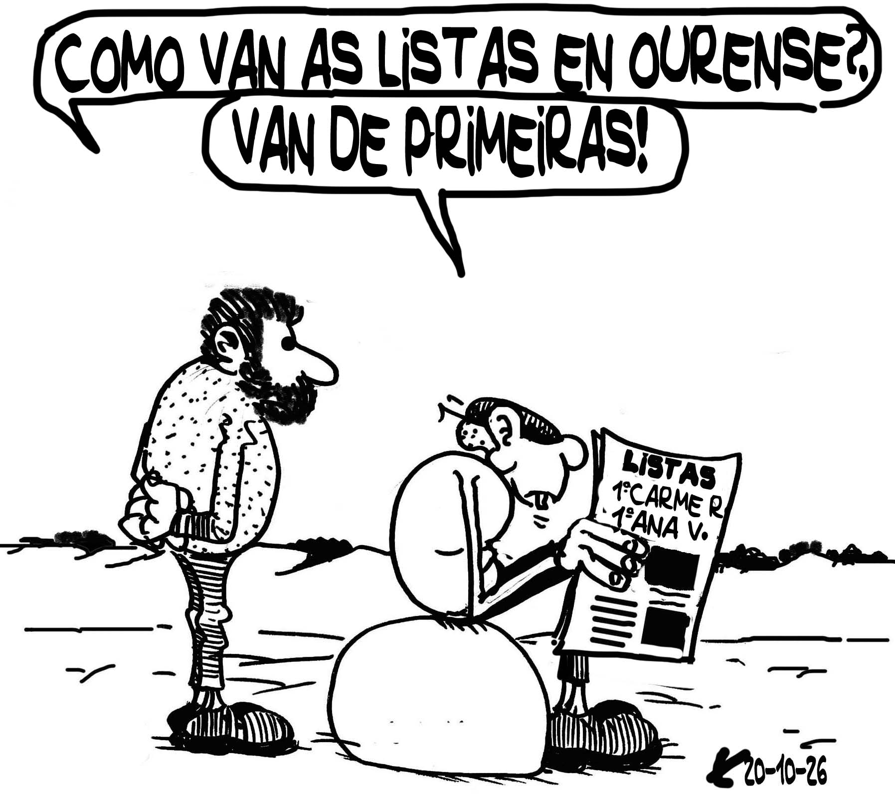 Viñeta de O Carrabouxo do 20 de outubro de 2026