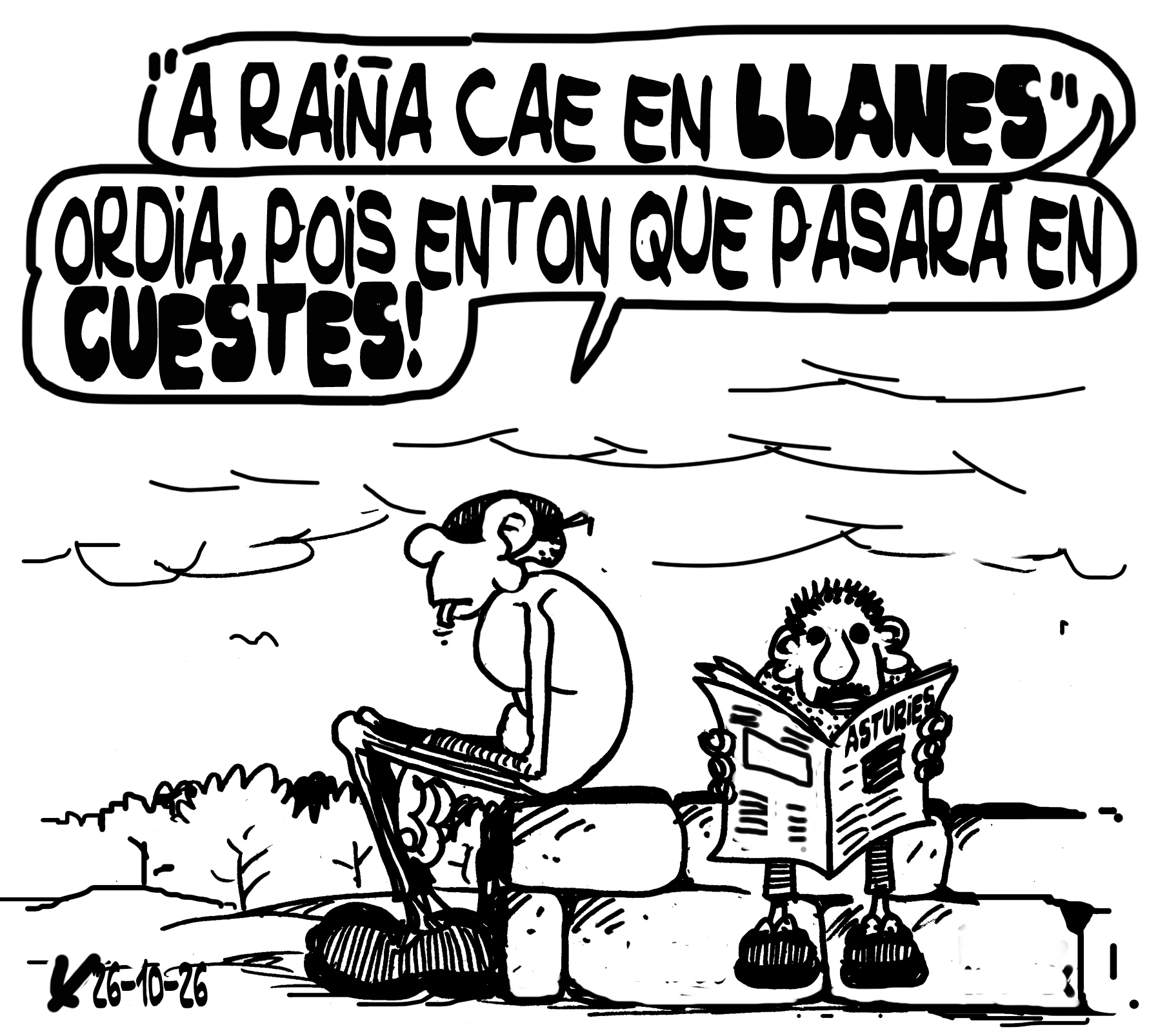 Viñeta de O Carrabouxo do 26 de outubro de 2026