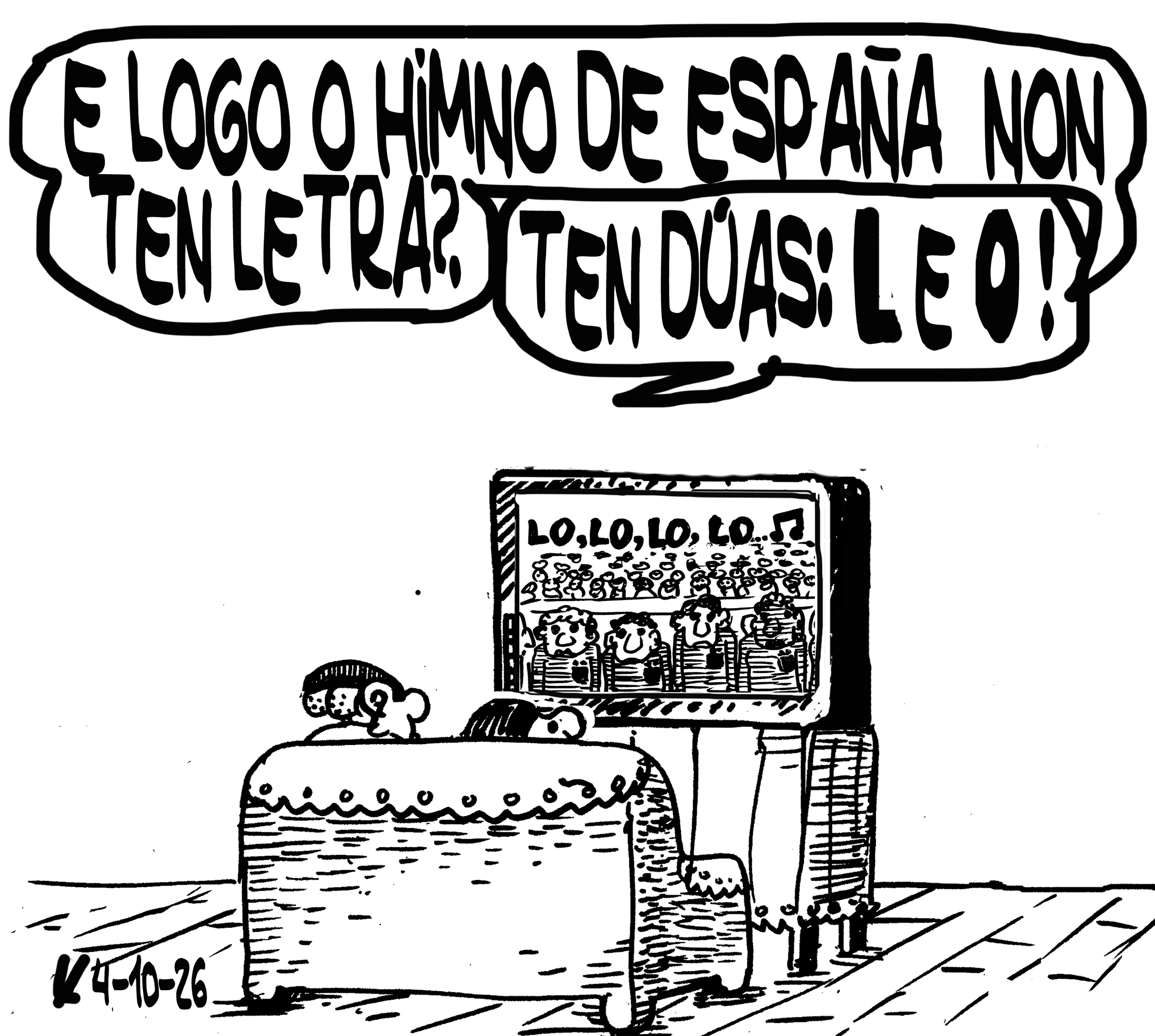 Viñeta de O Carrabouxo do 4 de outubro de 2026