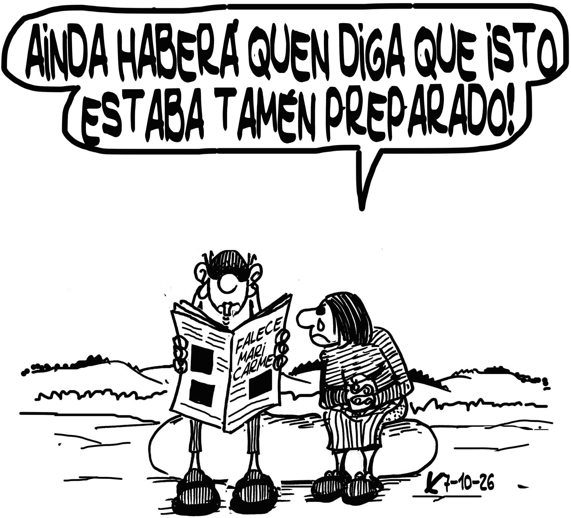 Viñeta de O Carrabouxo do 7 de outubro de 2026
